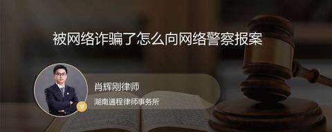 被网络诈骗了怎么向网络警察报案