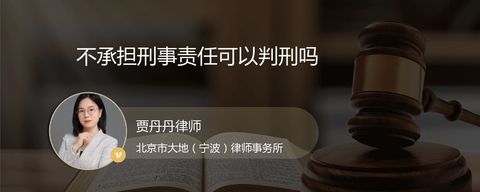 不承担刑事责任可以判刑吗