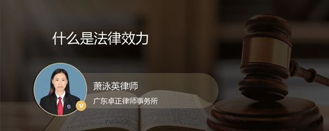 什么是法律效力