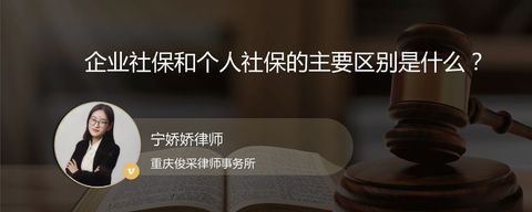 企业社保和个人社保的主要区别是什么？