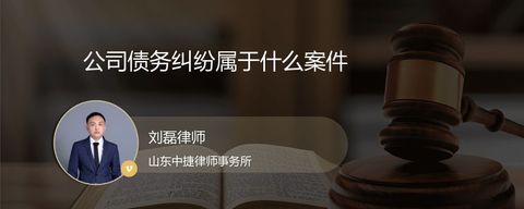 公司债务纠纷属于什么案件