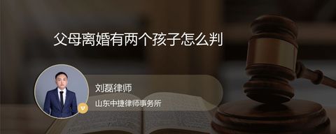 父母离婚有两个孩子怎么判