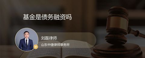 基金是债务融资吗